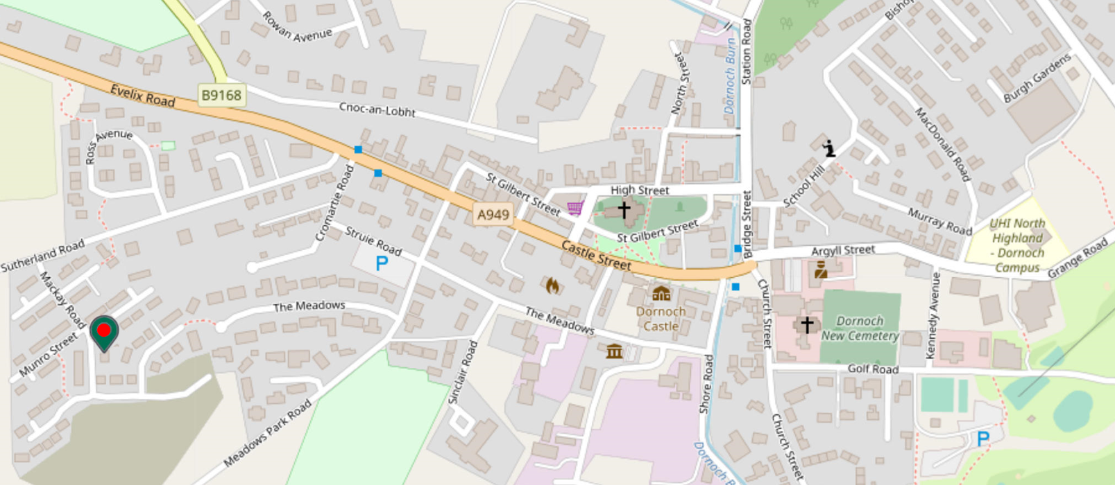 the Framing Room workshop location map